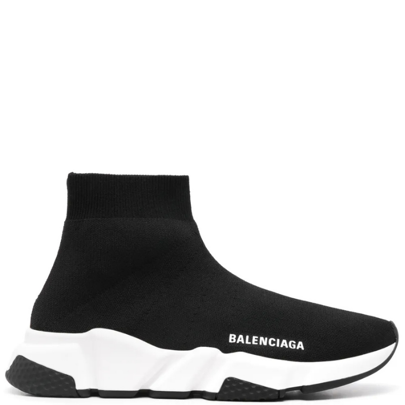 Balenciaga Trainer Speed Sneakers Black White