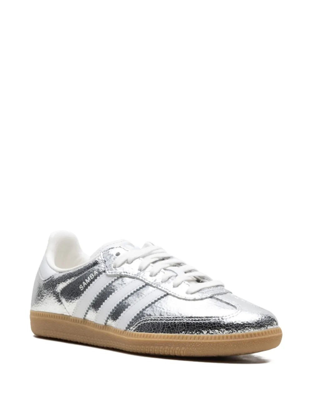adidas Samba OG "Silver Metallic Cracked Leather
