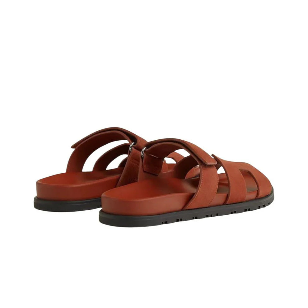 Hermes Oran sandal marron muscovado