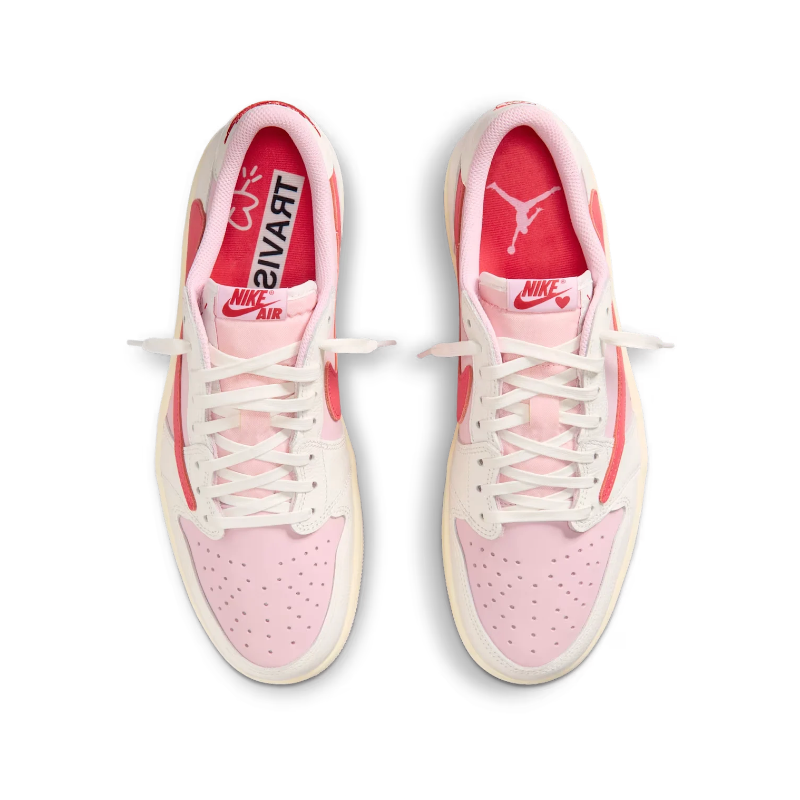 Air Jordan 1 Retro Low OG SP Travis Scott Sail Tropical Pink