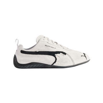 Balenciaga x Puma Speedcat Suede Distressed White Black