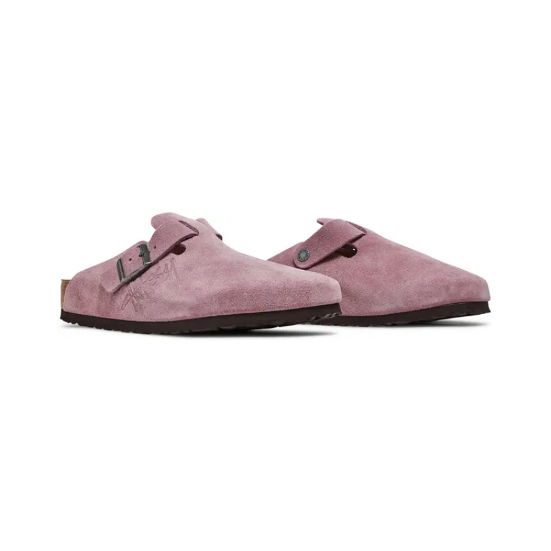 Birkenstock Boston x Shaggy Stussy 'Dusty Pink