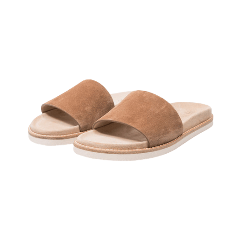 Brunello Cucinelli Suede Slides Brown