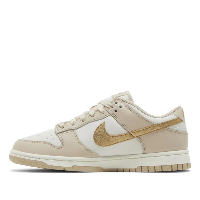 Nike Dunk low gold swoosh