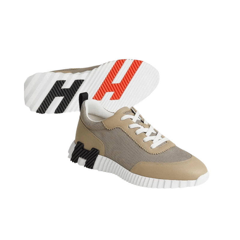Hermès Bouncing Sneaker Beige Lin Noir