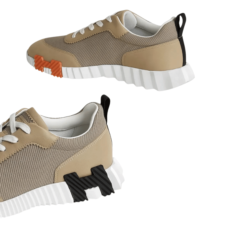 Hermès Bouncing Sneaker Beige Lin Noir