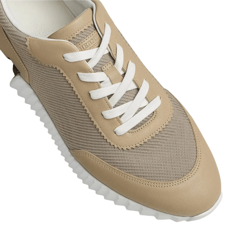 Hermès Bouncing Sneaker Beige Lin Noir