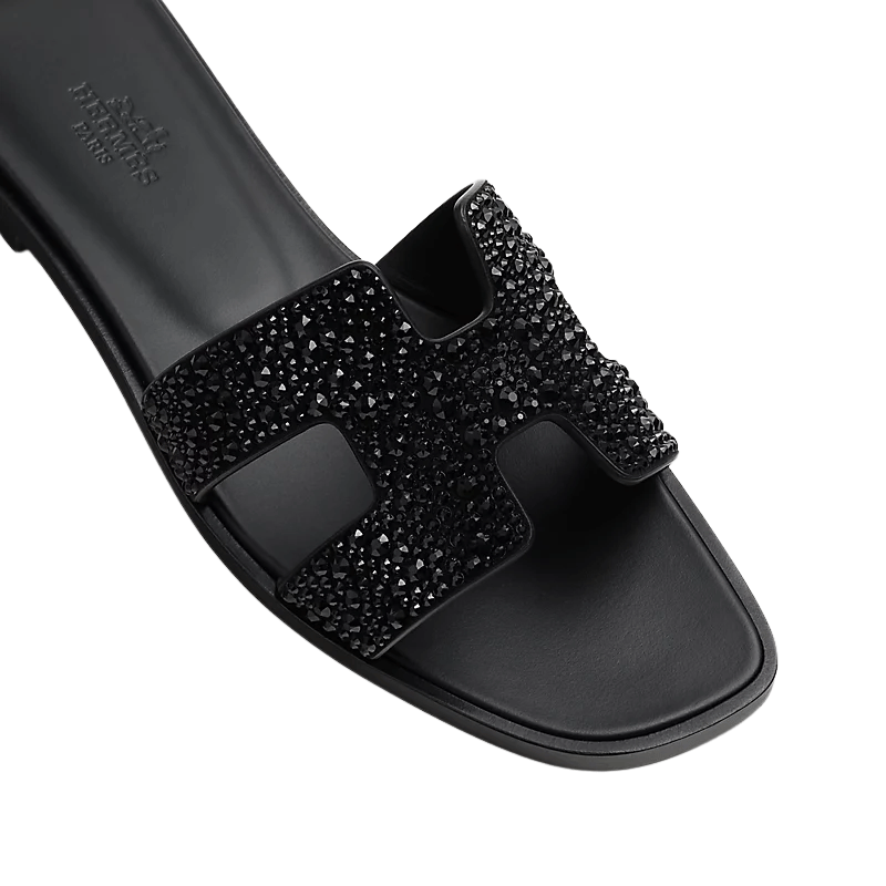 Hermès Oran Sandal Black