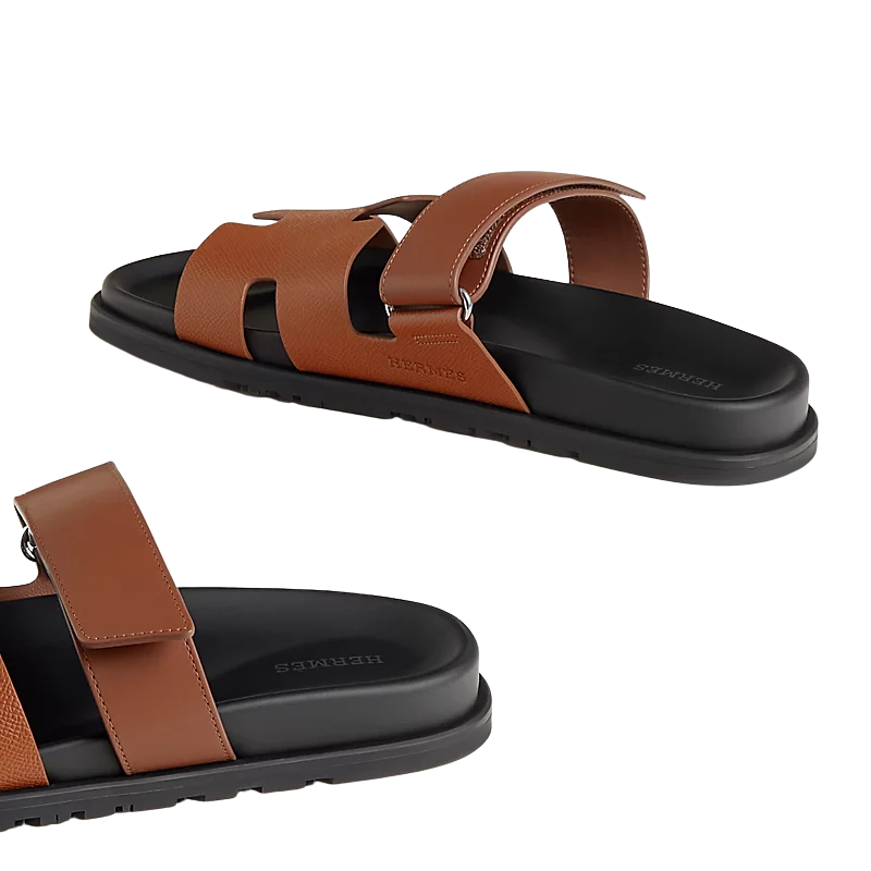 Hermès Chypre sandal Brown Black