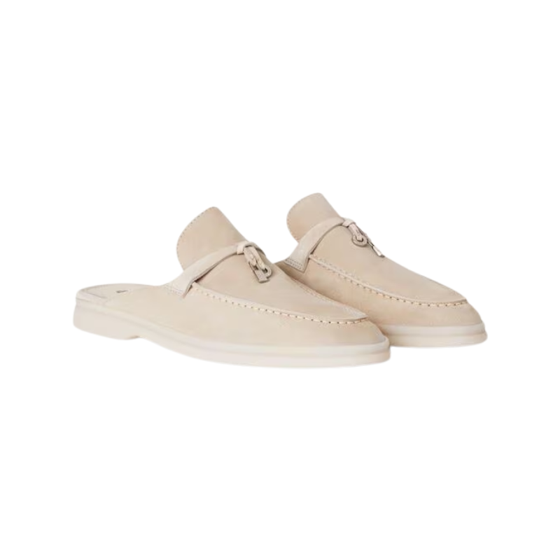 Loro Piana Babouche Charms Walk mule Beige