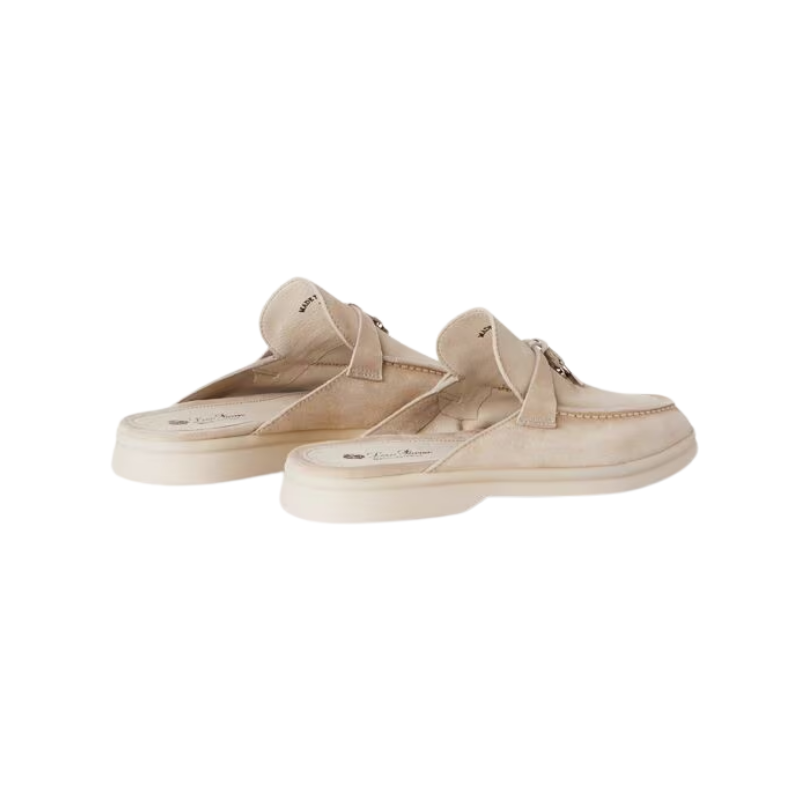 Loro Piana Babouche Charms Walk mule Beige
