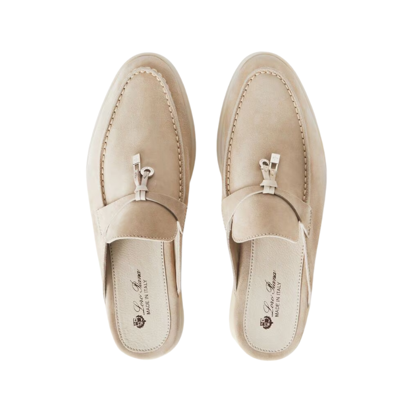 Loro Piana Babouche Charms Walk mule Beige
