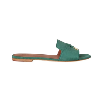 Loro Piana Charms Slides Green