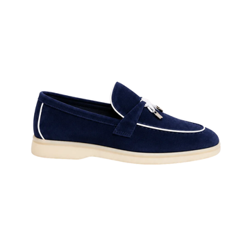 Loro Piana Summer Charms Walk loafers navy blue