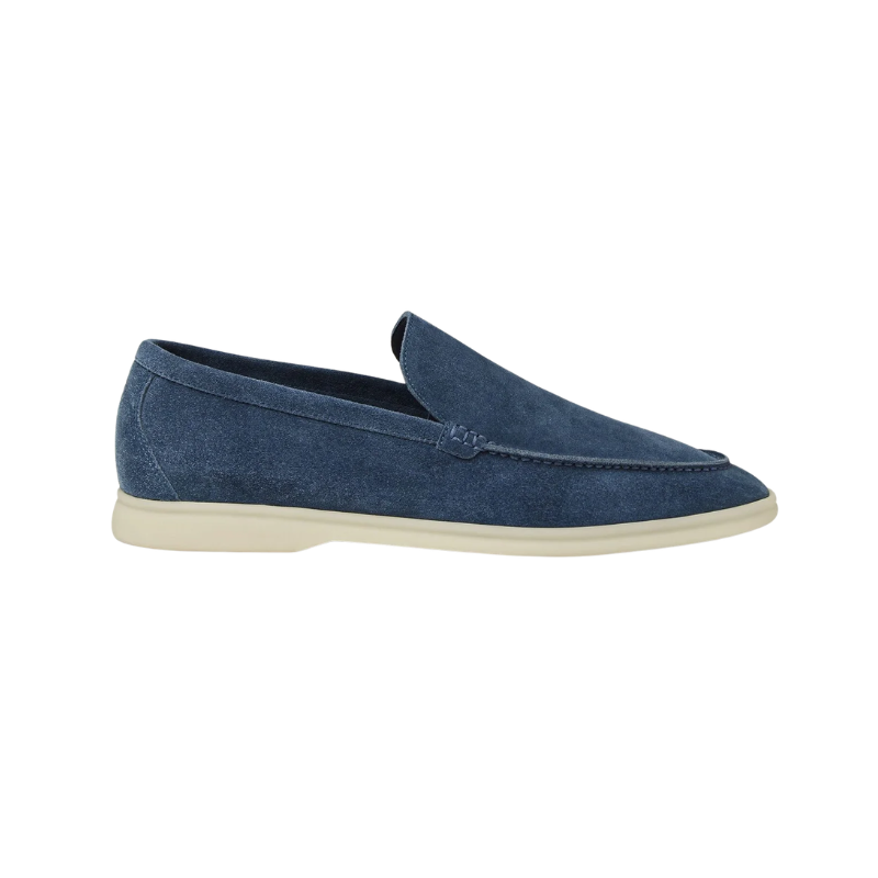 Loro Piana Summer Walk Loafers Sleek Slip-On Blue