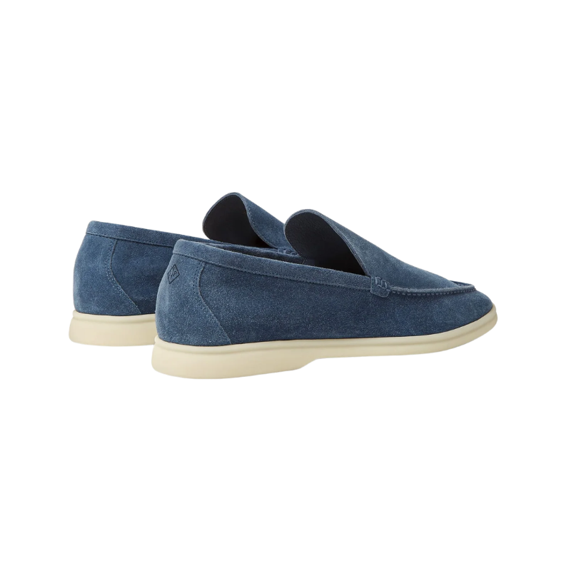 Loro Piana Summer Walk Loafers Sleek Slip-On Blue