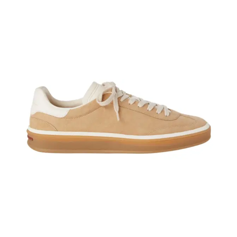 Loro Piana Tennis Walk Sneakers Beige