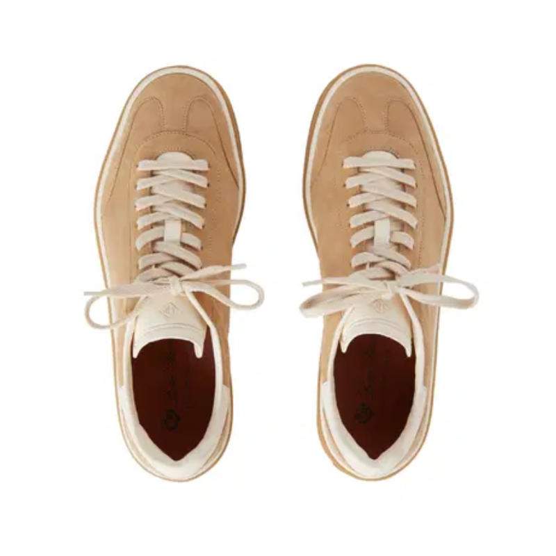 Loro Piana Tennis Walk Sneakers Beige
