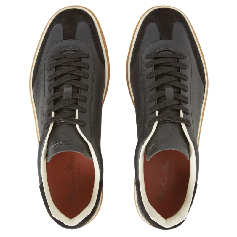 Loro Piana Tennis Walk Sneakers Black
