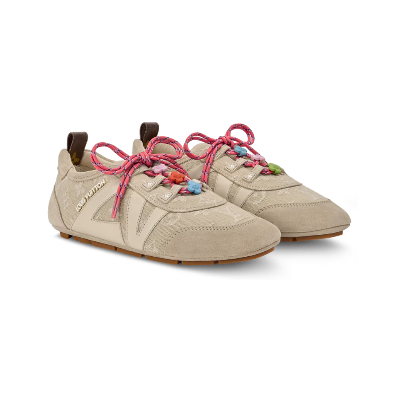 _Louis Vuitton LV Sneakerina Greige Monogram Denim