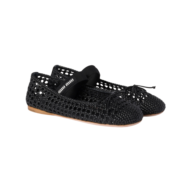 Miu Miu ballet flats Black