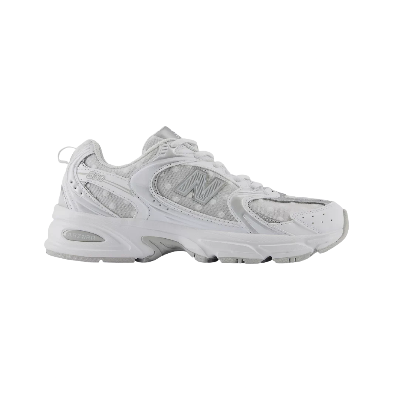 New Balance 530 Silver Metallic Polka Dots