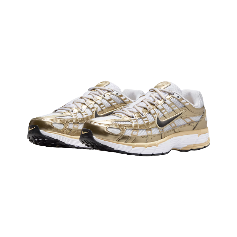 Nike P-6000 Metallic Gold Grain Black