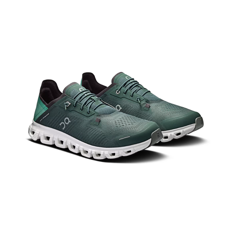 On Cloud 6 Coast Olive and White