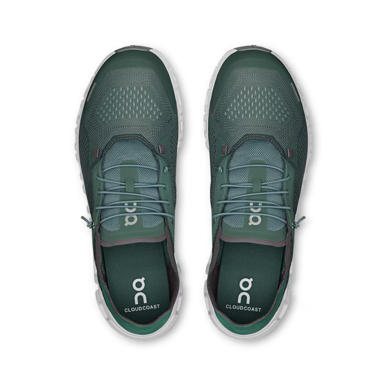 On Cloud 6 Coast Olive and White