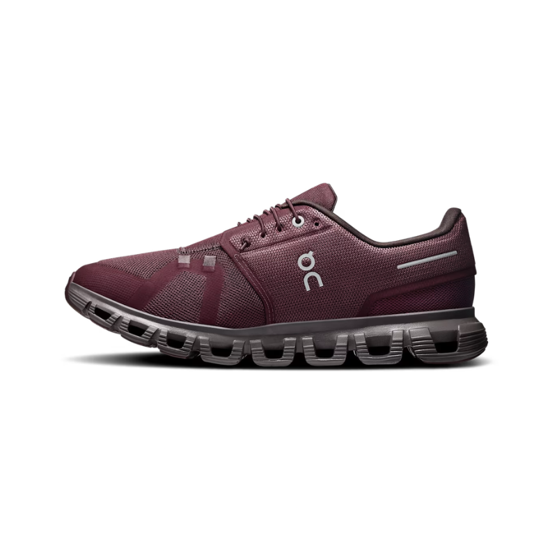 On Men's Cloud 6 Mulberry | Pebble