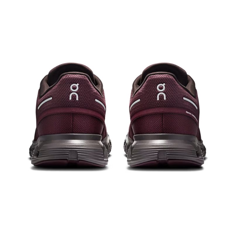 On Men's Cloud 6 Mulberry | Pebble