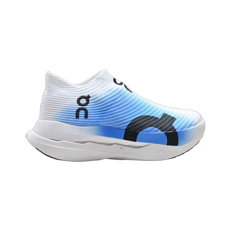 On Cloudboom Strike LS White Blue