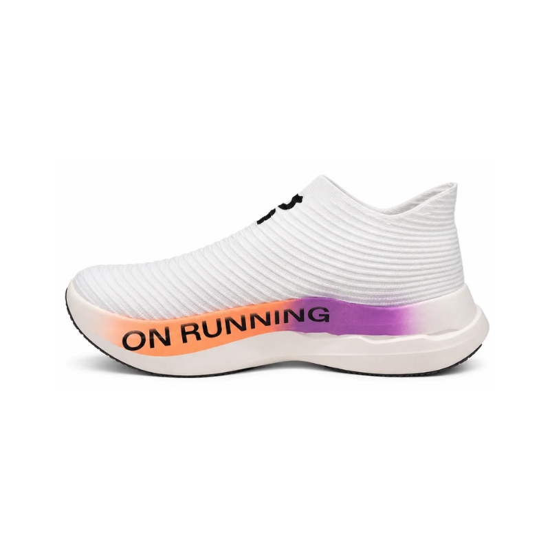 On Cloudboom Strike LS White/Purple/Orange