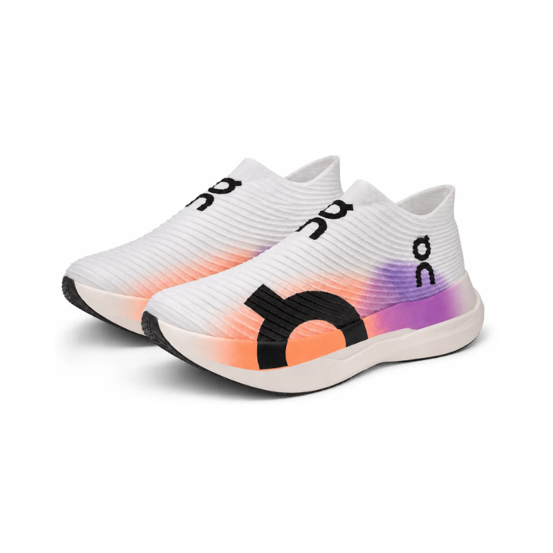 On Cloudboom Strike LS White/Purple/Orange
