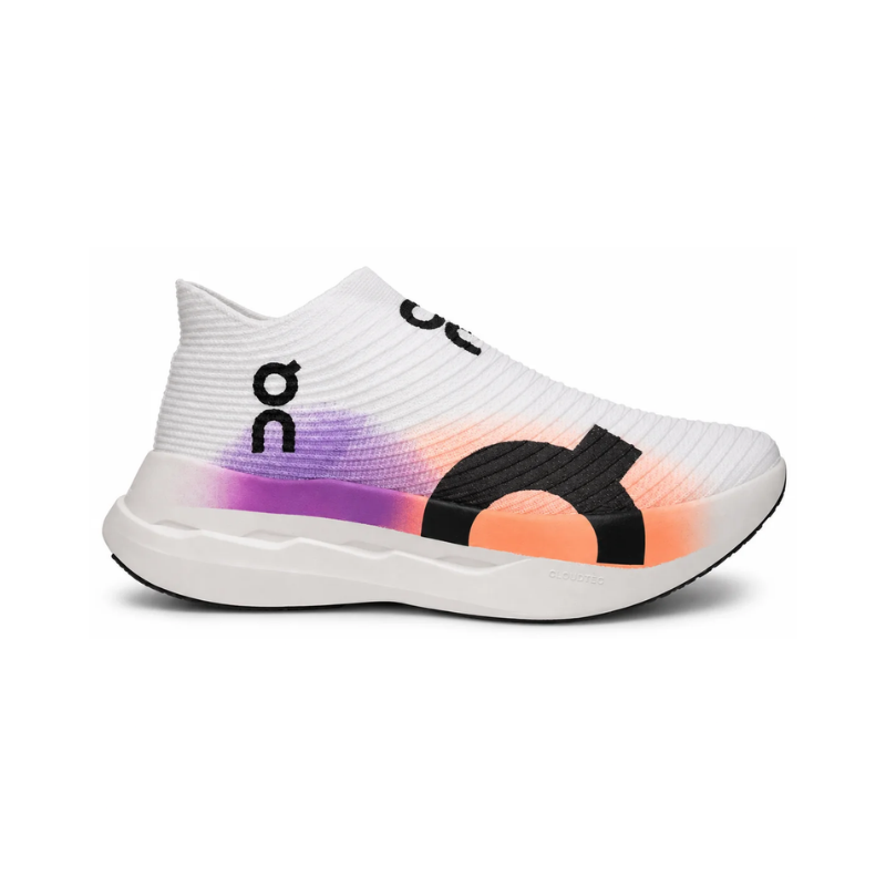 On Cloudboom Strike LS White/Purple/Orange