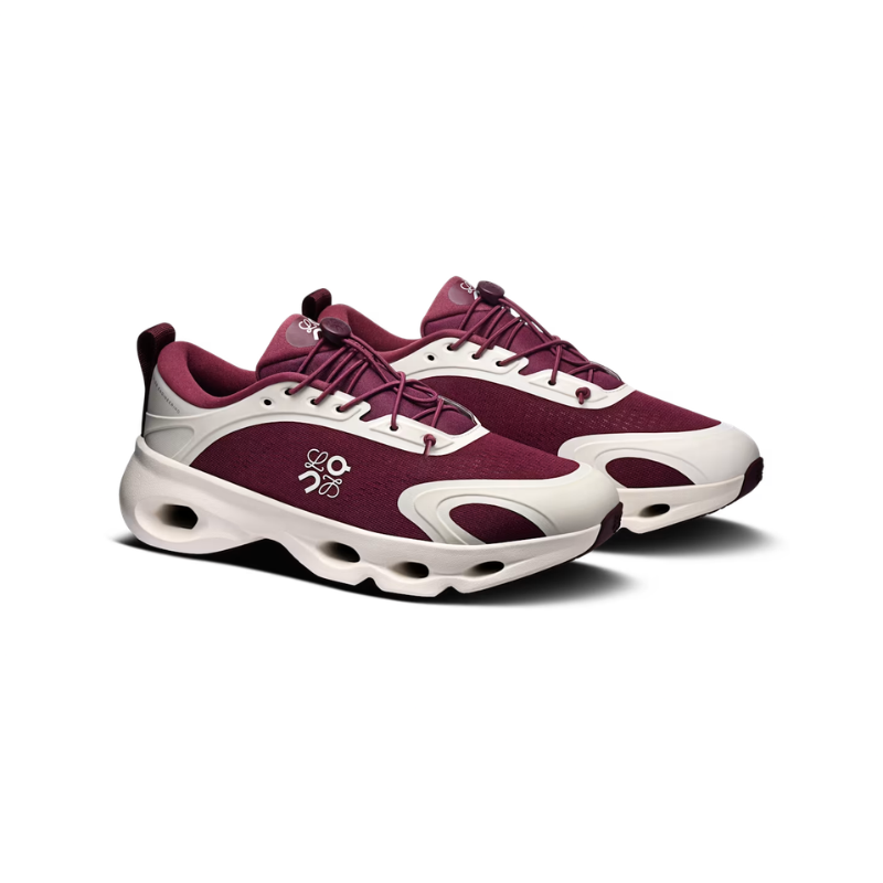 On Cloudsolo X LOEWE Burgundy / Eggshell