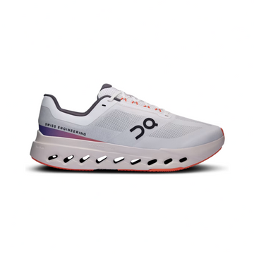 On Cloudsurfer Next in the White and Flame