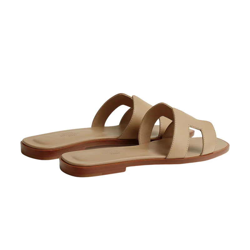 Hermes Oran Sandal Beige/Lin