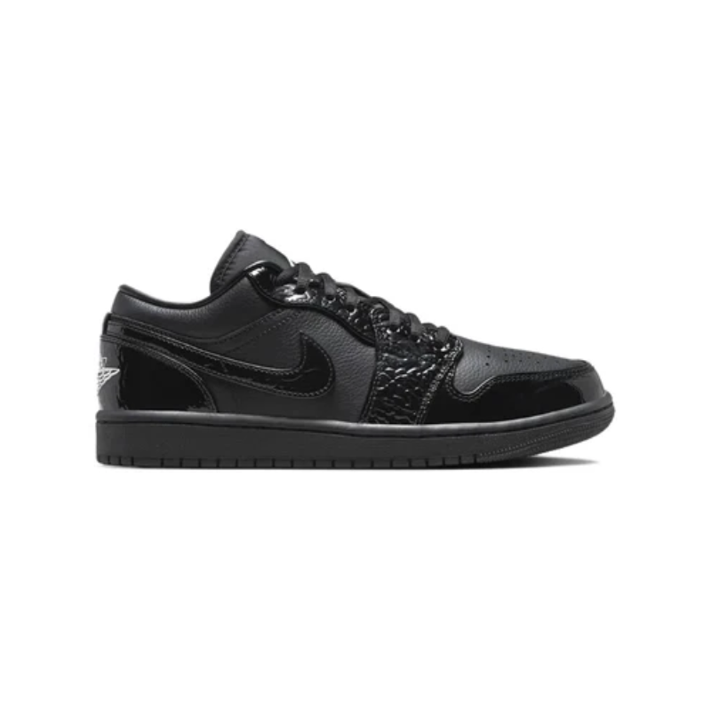 Nike Air Jordan 1 Low Black Croc