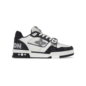 Louis Vuitton LV trainer LOW TOP Velcro strap black white