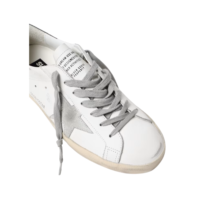 Golden Goose Super-Star - white grey calf leather