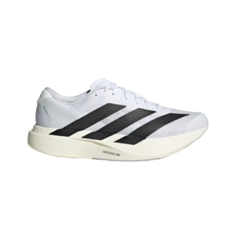 Adidas Adizero Adios Pro Evo 1 running shoe in white and black