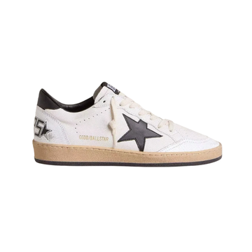 Golden Goose Ball Star dark white nappa leather with a black star
