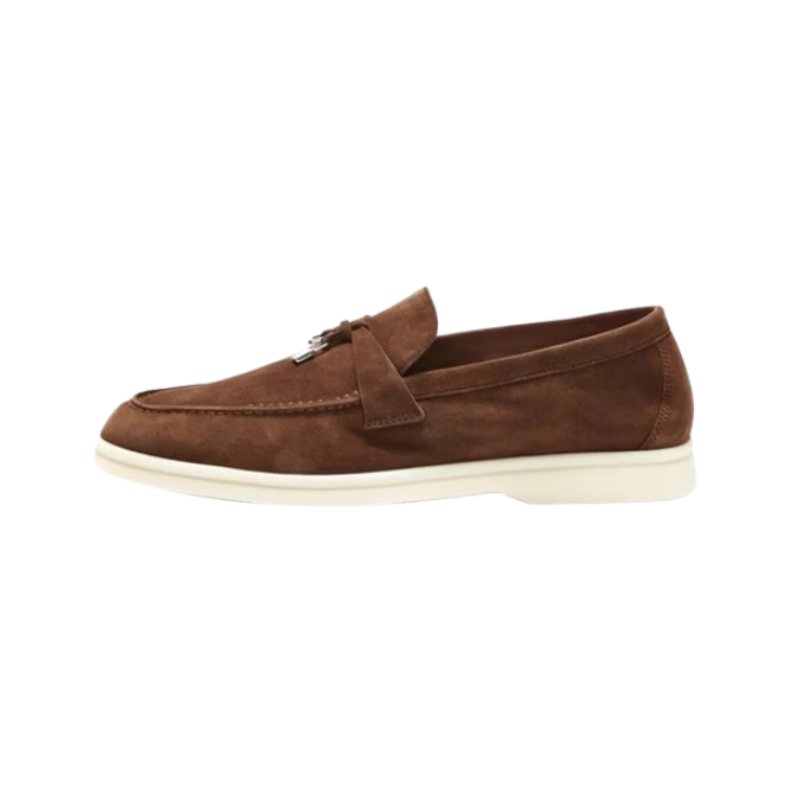 Loro Piana Summer Charms Walk loafers brown suede