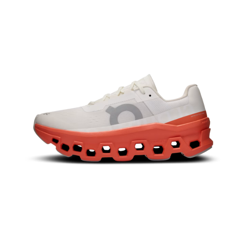 On Running CloudMonster Running Shoe – White/Orange