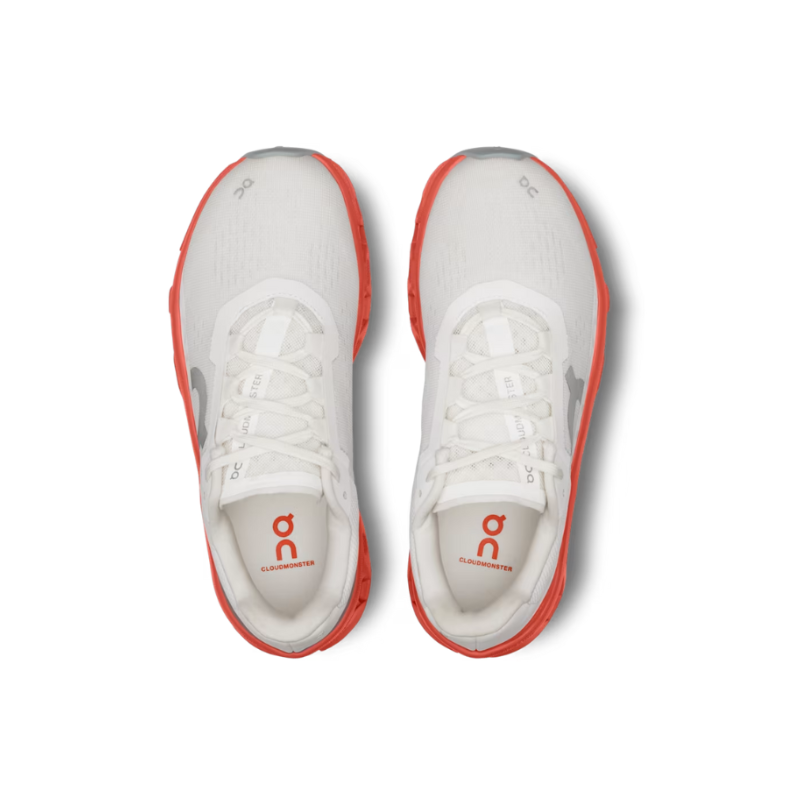 On Running CloudMonster Running Shoe – White/Orange