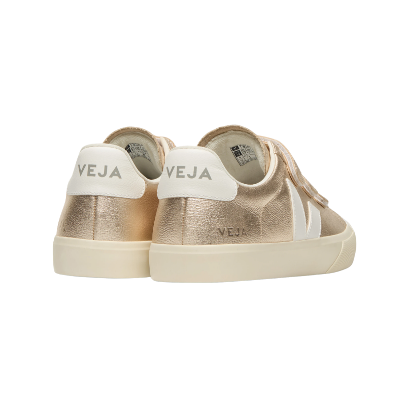 Veja Recife ChromeFree Leather Metallic Gold