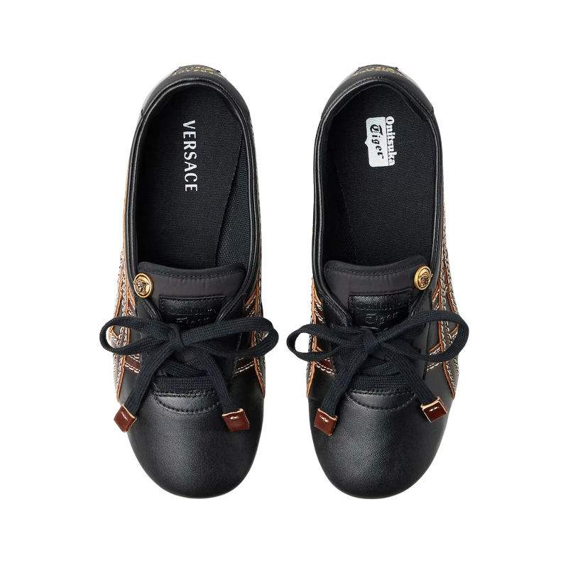 Versace x Onitsuka Tiger TAI-CHI Sakura low-top Black Brown.