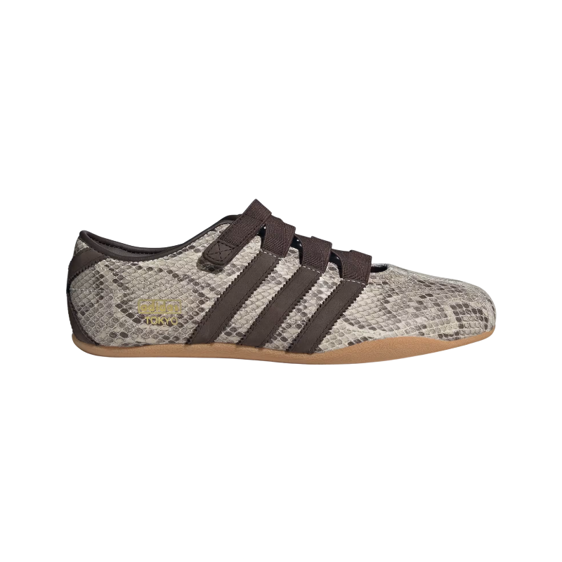adidas Tokyo Mary Jane Snake Print Grey/ Dark Brown / Gum