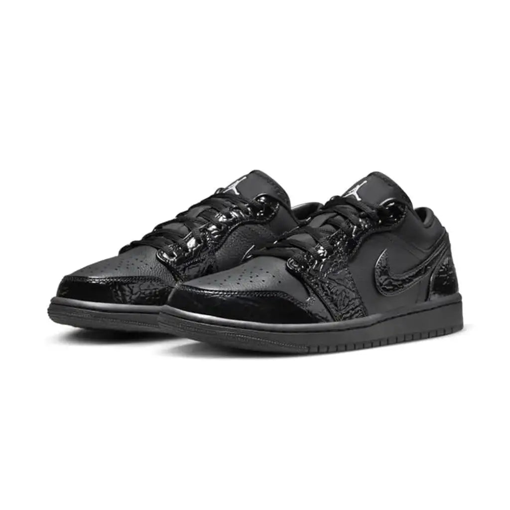 Nike Air Jordan 1 Low Black Croc